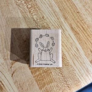 Stampin' Up! Easter Bunny Wooden Stamp - Natural Wood